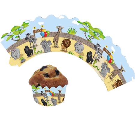 Zoo Party Muffinbanderole